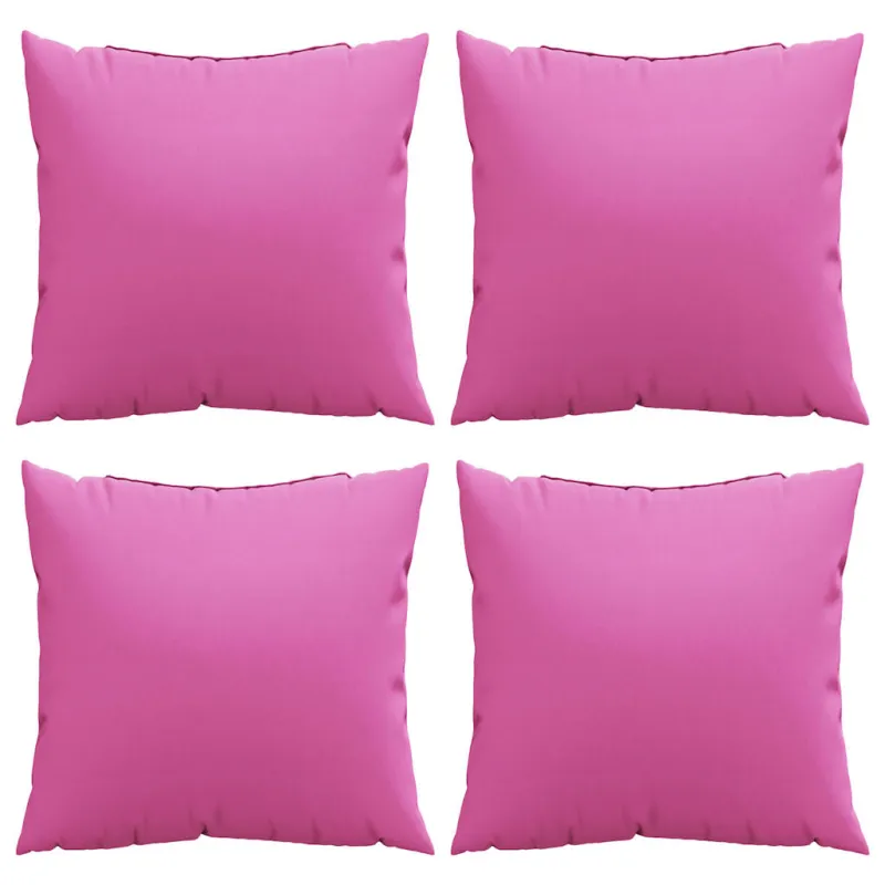 Išsklaidymo pagalvės Paprastas 4 pcs Rožinė 60 x 60 cm