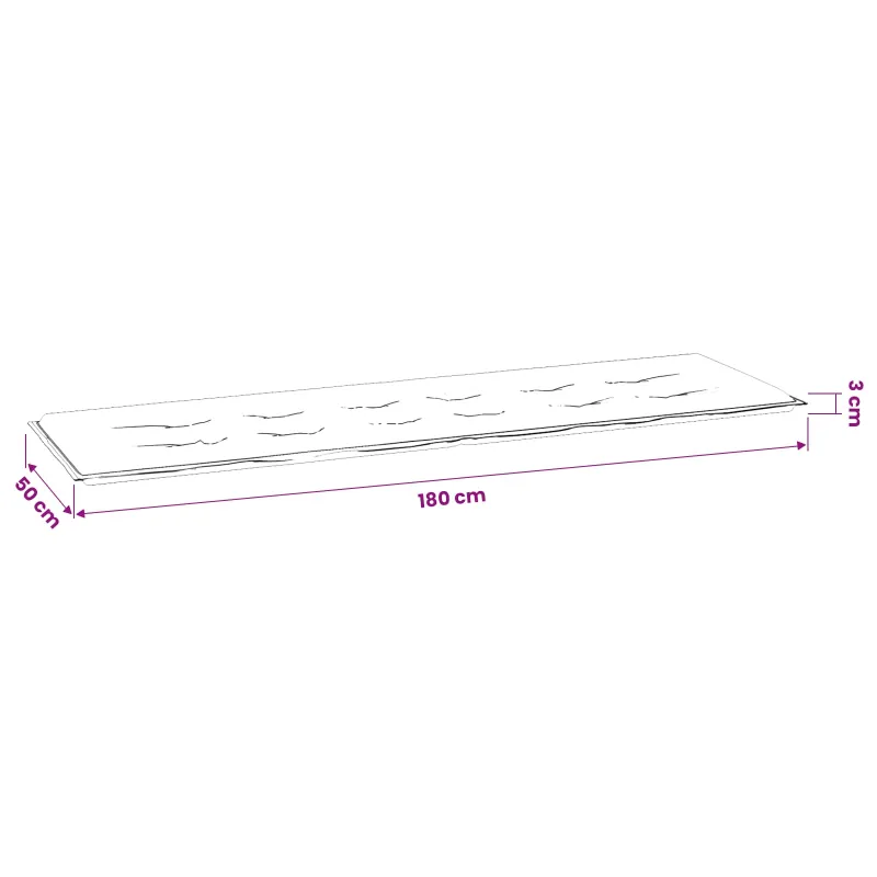 Suolo kilimėlis Lapų dizainas 150 x 50 x 3 cm Oksfordo audinys