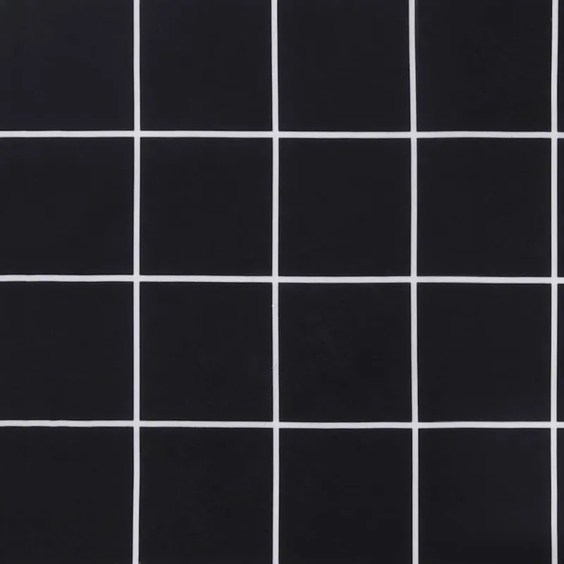 Sodo suoliuko pagalvėlė, 200x50x4cm, audinys, juodi langeliai
