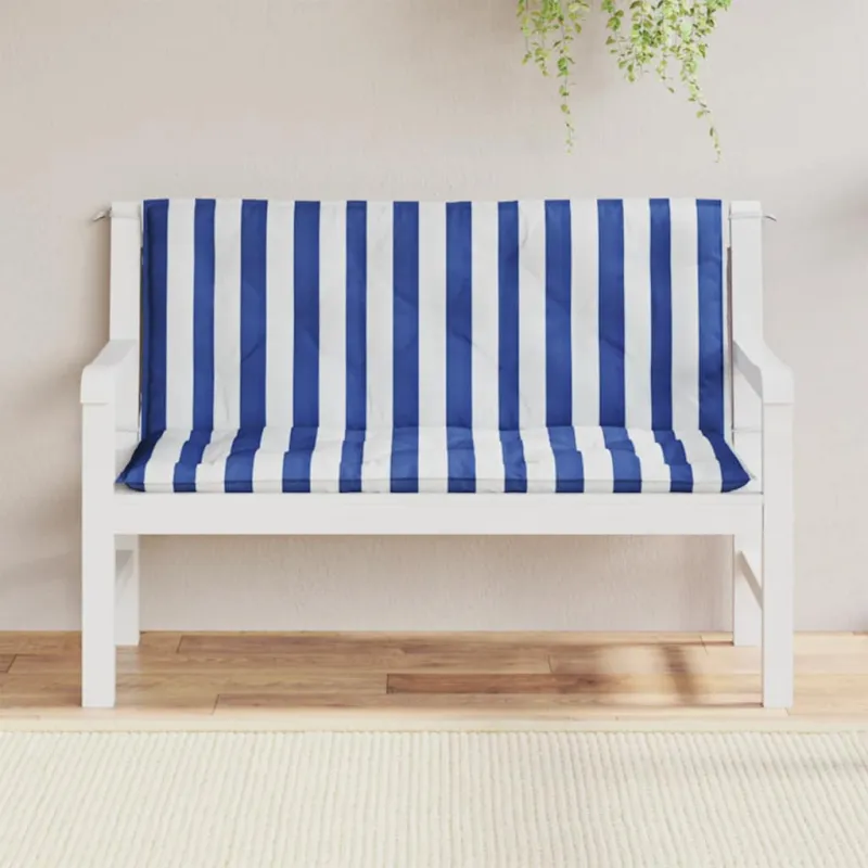Suoliuko pagalvėlės, 2vnt., mėlynos/baltos, 120x50x7cm, audinys