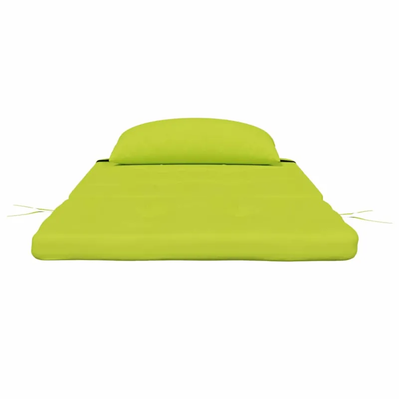 Kėdžių pagalvės Paprastas 2 pcs Ryškiai žalia 58 x 77 x 4,5 cm