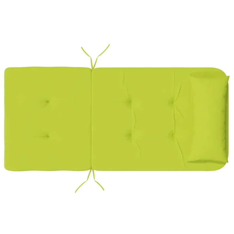 Kėdžių pagalvės Paprastas 2 pcs Ryškiai žalia 58 x 77 x 4,5 cm