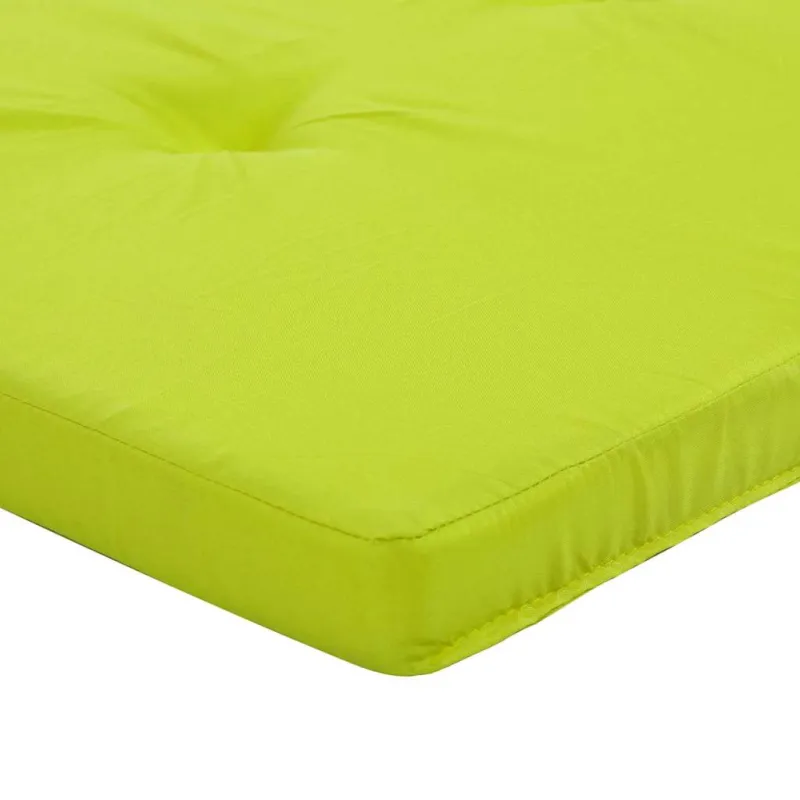 Kėdžių pagalvės Paprastas 2 pcs Ryškiai žalia 58 x 77 x 4,5 cm