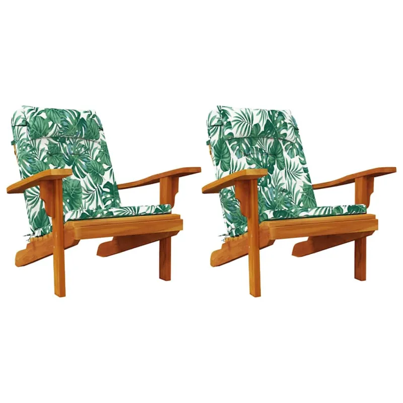 Kėdžių pagalvės Lapelis 2 pcs Lapų raštas 58 x 77 x 4,5 cm