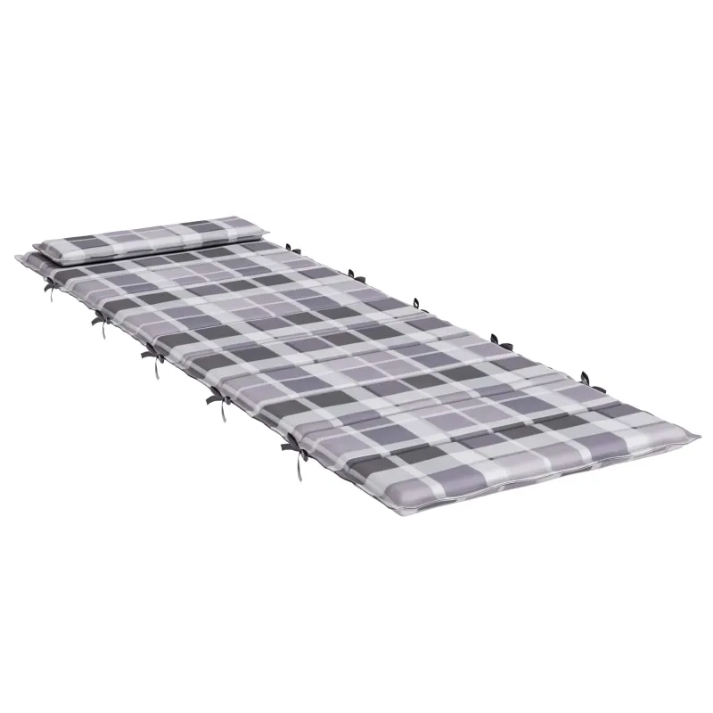 Saulės poilsio pagalvė Pilka 178 x 60 x 4 cm Oksfordo audinys