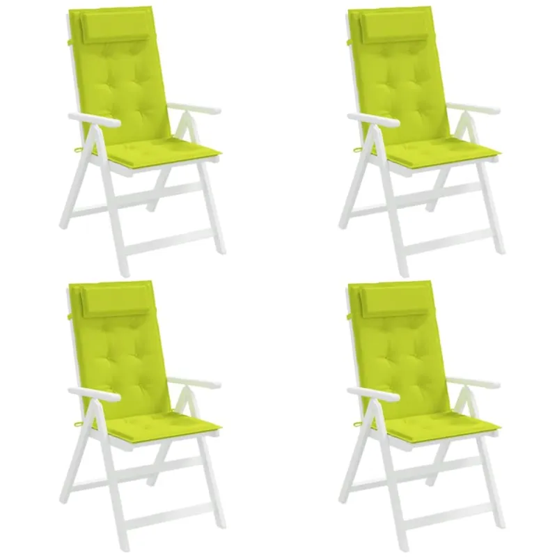 Kėdės pagalvėlės, 4vnt., ryškiai žalios, oksfordo audinys