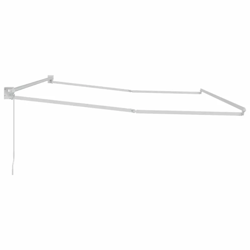 Traukiamas markizės rėmas Baltas 500 × 300 cm Aliuminis