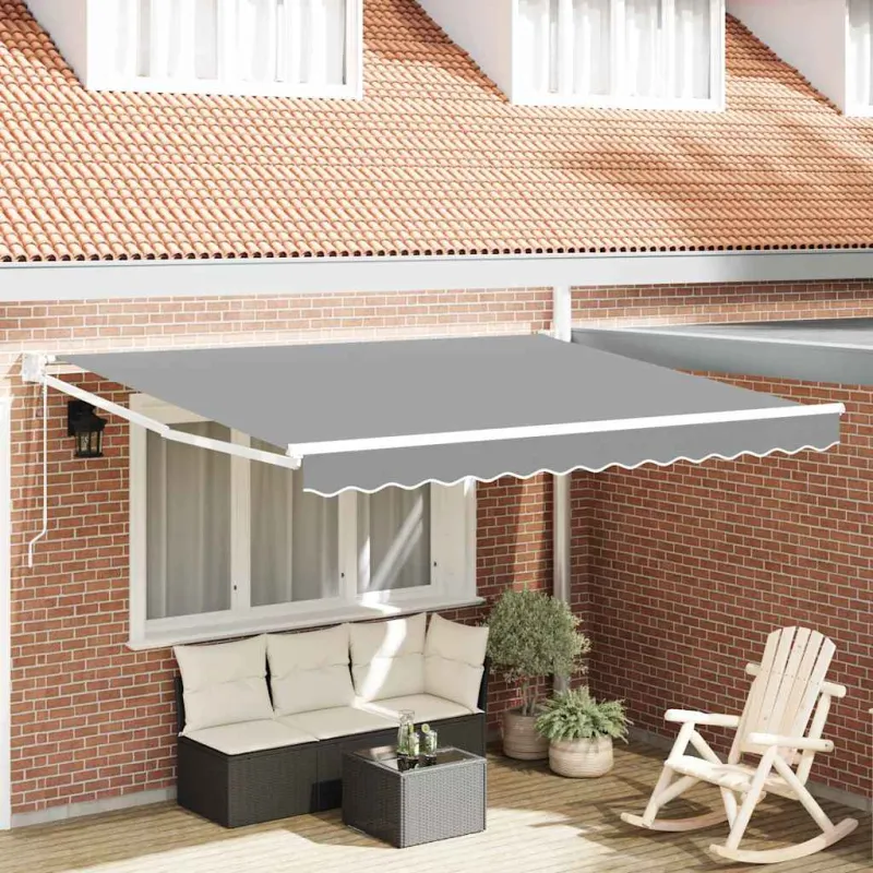 Traukiamas markizės rėmas Baltas 300 x 250 cm Aliuminis