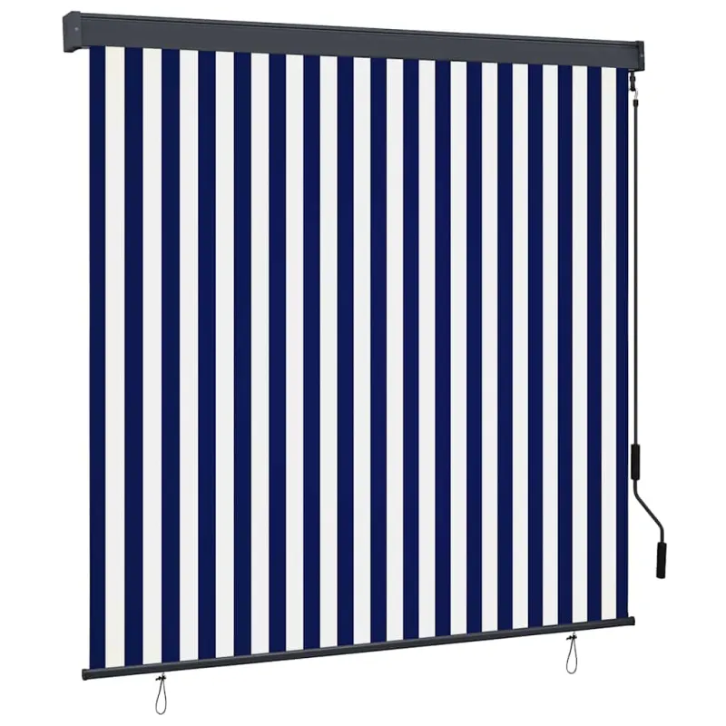Roletas Mėlyna ir balta 180 x 250 cm Audinys ir aliuminis