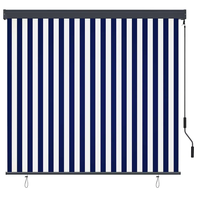 Roletas Mėlyna ir balta 180 x 250 cm Audinys ir aliuminis