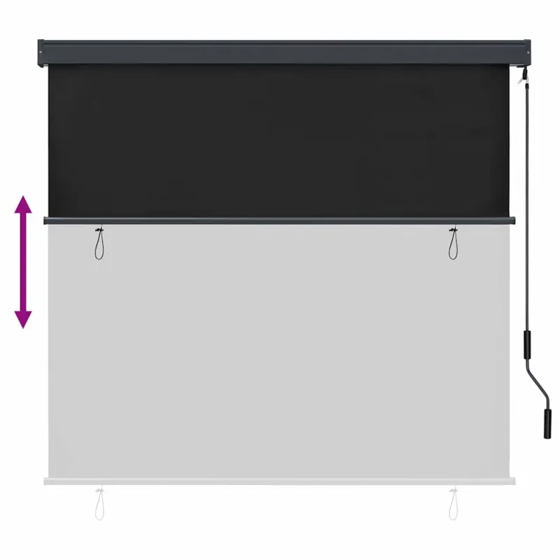 Roletas Antracito 180 x 250 cm Audinys ir aliuminis
