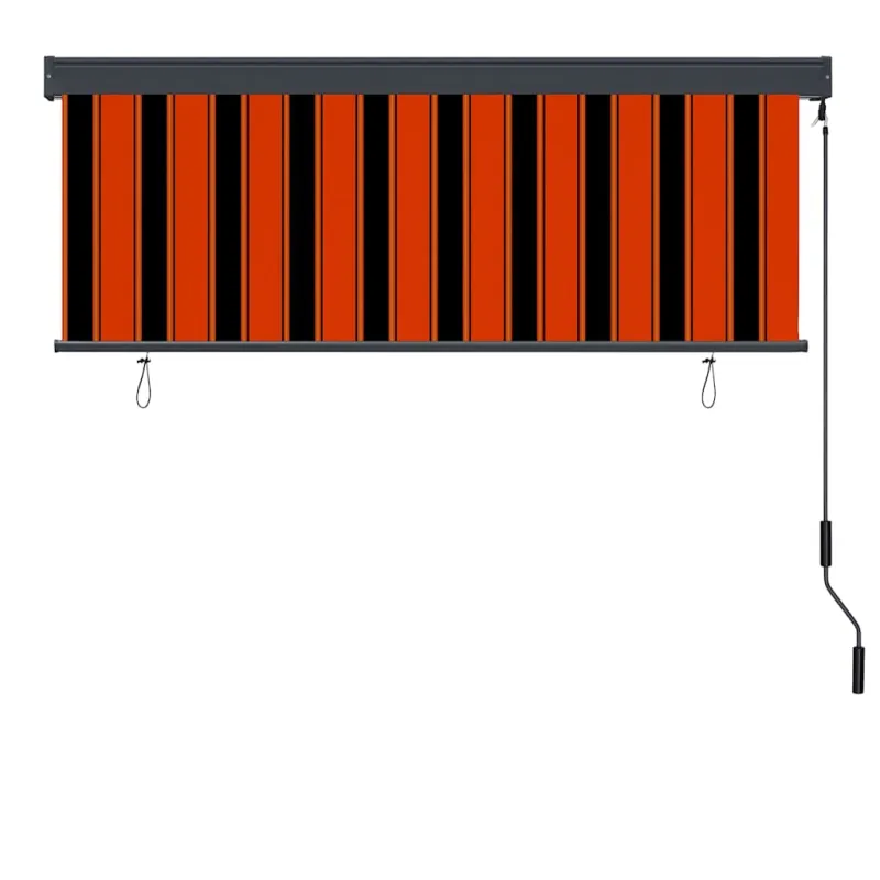 Roletas Oranžinė ir ruda 180 x 250 cm Audinys ir aliuminis