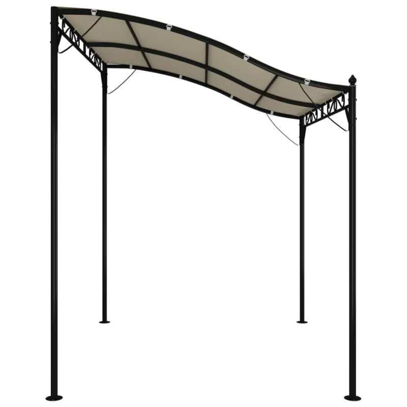 Stoginė, kreminės spalvos, 2x2,3m, audinys ir plienas, 180g/m²