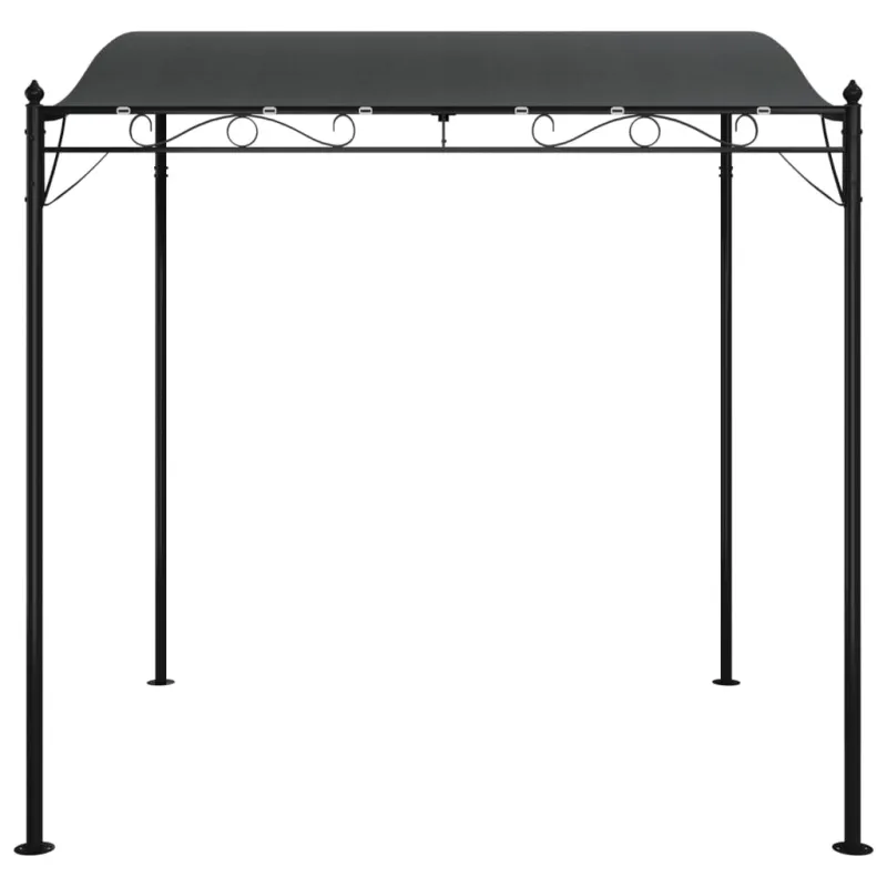 Stoginė, antracito spalvos, 2x2,3m, audinys ir plienas, 180g/m²