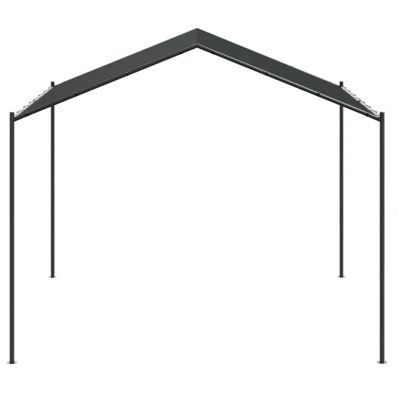 Tentinė palapinė, antracito spalvos, 3x3m, plienas ir audinys