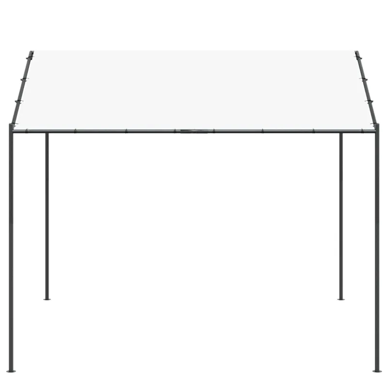 Pavėsinė 4 x 4 x 2,6 m Baltas Plienas ir poliesteris 180 gsm