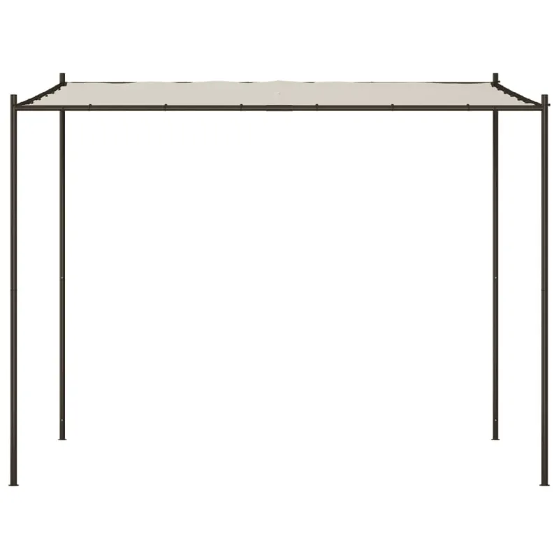 Pavėsinė, baltos spalvos, 3x3m, audinys ir plienas, 180g/m²