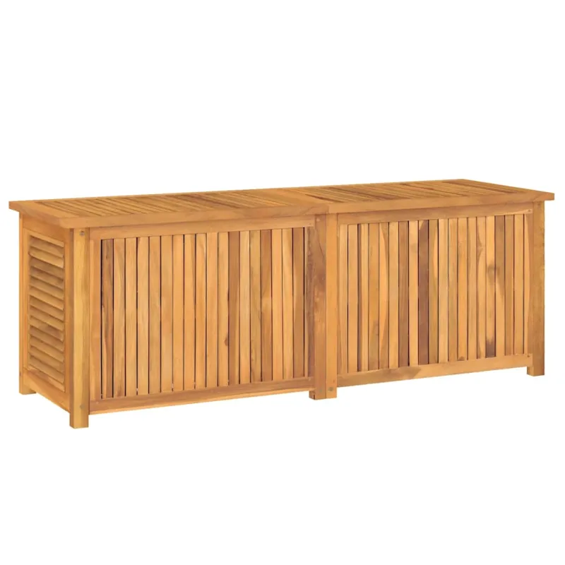 Sodo daiktadėžė su krepšiu, 150x50x55cm, tikmedžio masyvas