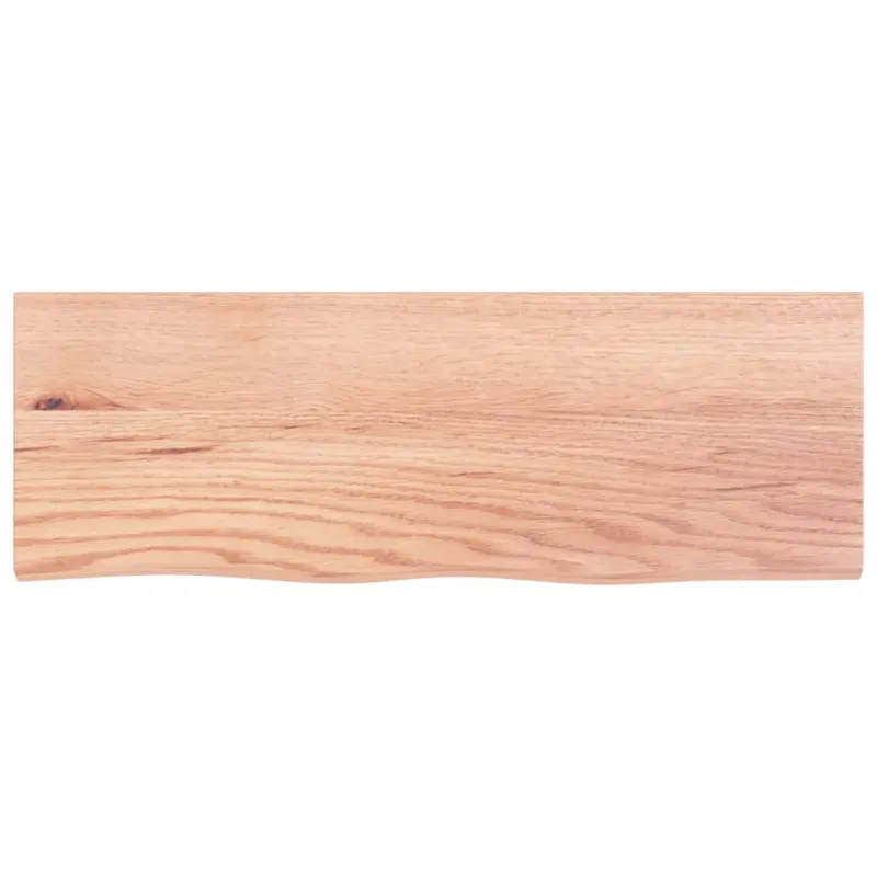Sieninė lentyna, šviesiai ruda, 80x30x(2-6) cm, ąžuolo masyvas