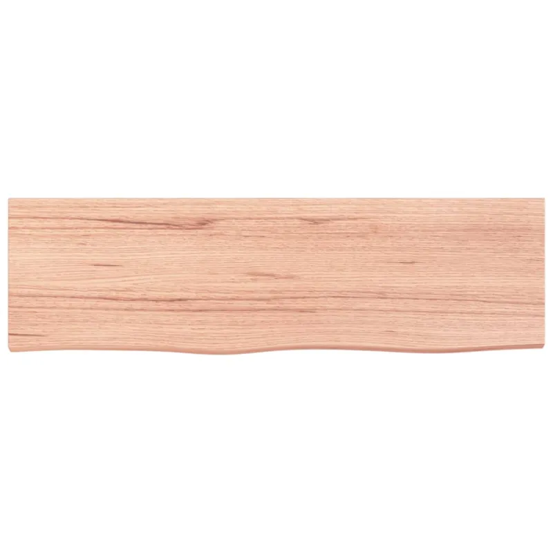 Sieninė lentyna, šviesiai ruda, 100x30x(2-4) cm, ąžuolo masyvas