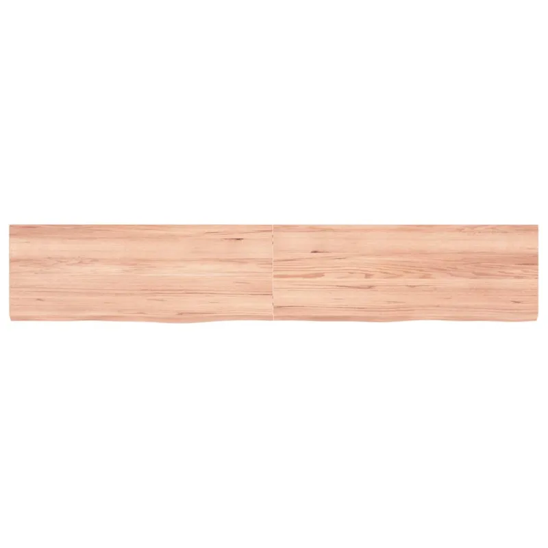 Sieninė lentyna, šviesiai ruda, 160x30x(2-4) cm, ąžuolo masyvas