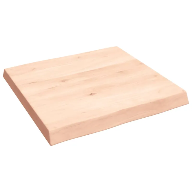 Stalviršis, 60x60x(2-6) cm, medienos masyvas, su gyvu kraštu