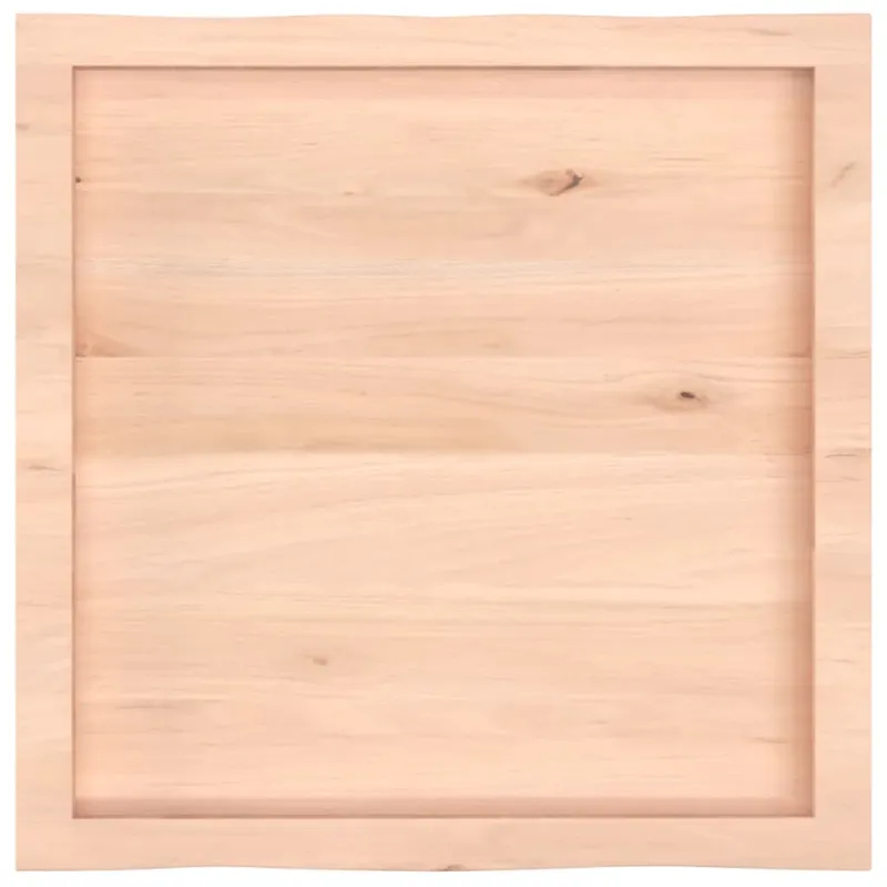 Stalviršis, 60x60x(2-6) cm, medienos masyvas, su gyvu kraštu