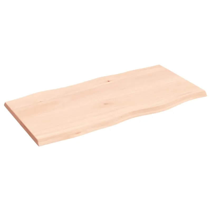 Stalviršis, 80x40x2cm, ąžuolo medienos masyvas, su gyvu kraštu