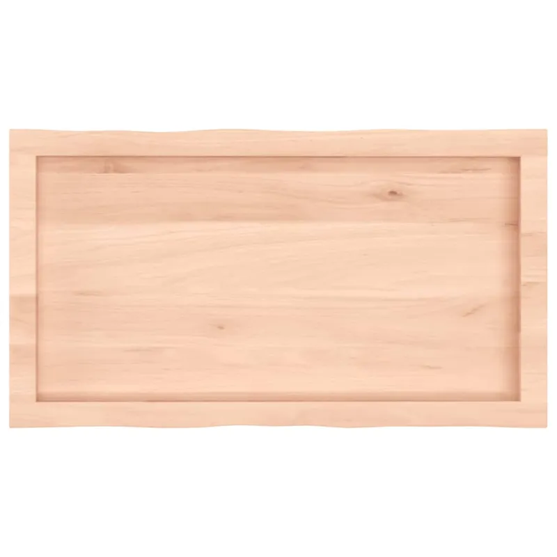 Stalviršis, 80x40x(2-6) cm, medienos masyvas, su gyvu kraštu