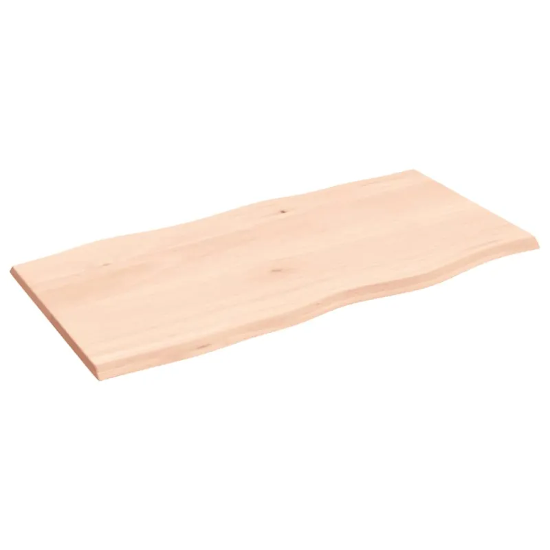 Stalviršis, 100x50x2cm, ąžuolo medienos masyvas, su gyvu kraštu
