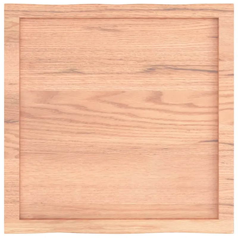 Stalviršis, šviesiai rudas, 60x60x(2-4) cm, medienos masyvas