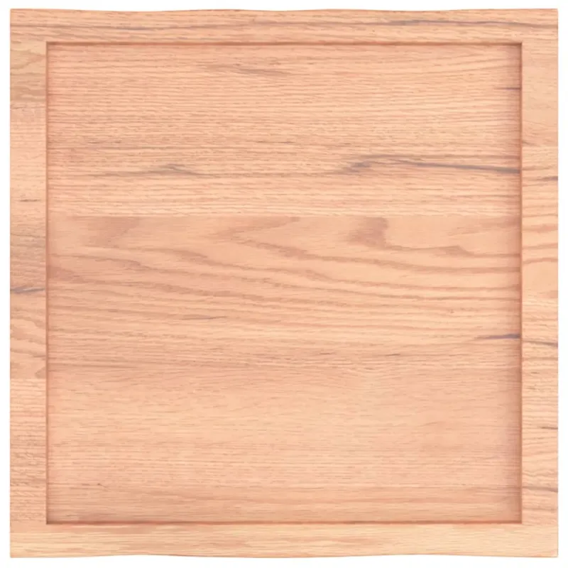 Stalviršis, šviesiai rudas, 60x60x(2-6) cm, medienos masyvas