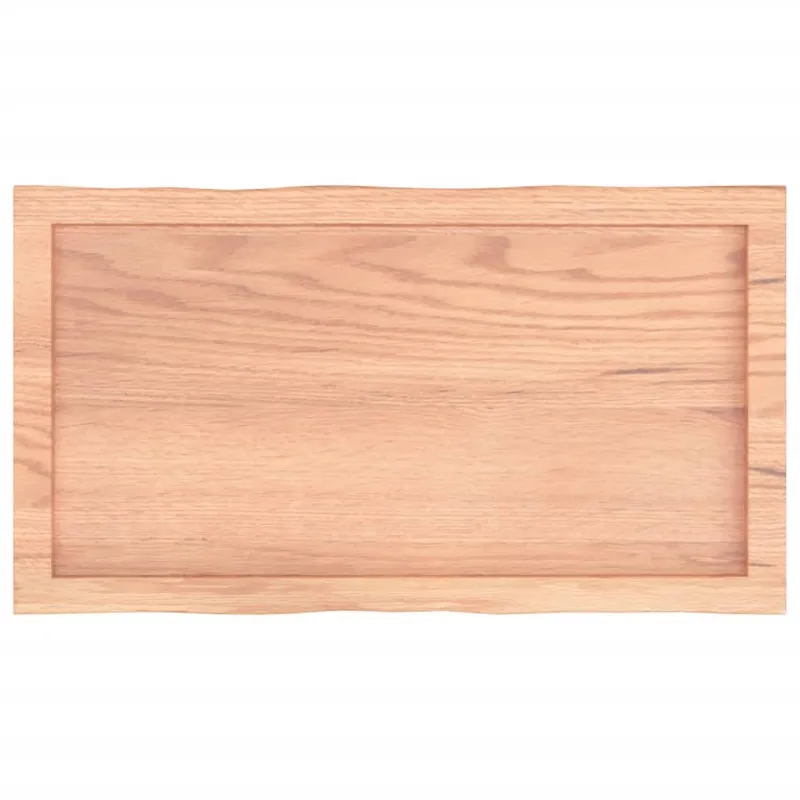 Stalviršis, šviesiai rudas, 80x40x(2-4) cm, medienos masyvas