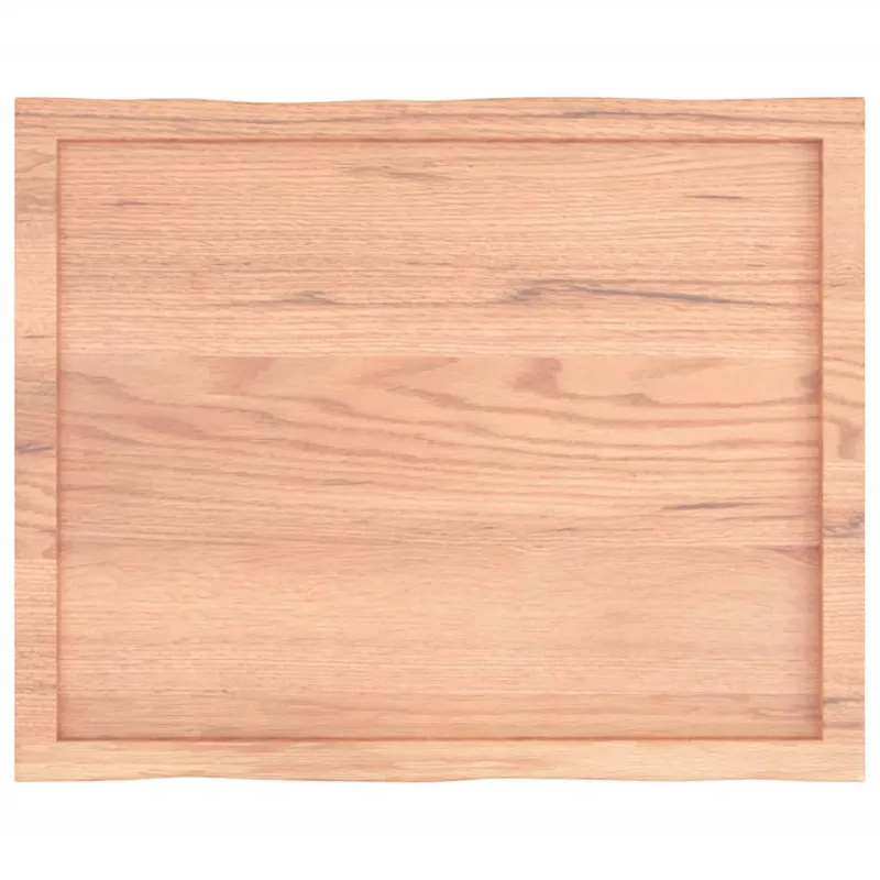 Stalviršis, šviesiai rudas, 80x60x(2-6) cm, medienos masyvas