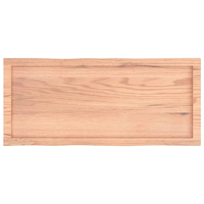 Stalviršis, šviesiai rudas, 100x40x(2-6) cm, medienos masyvas