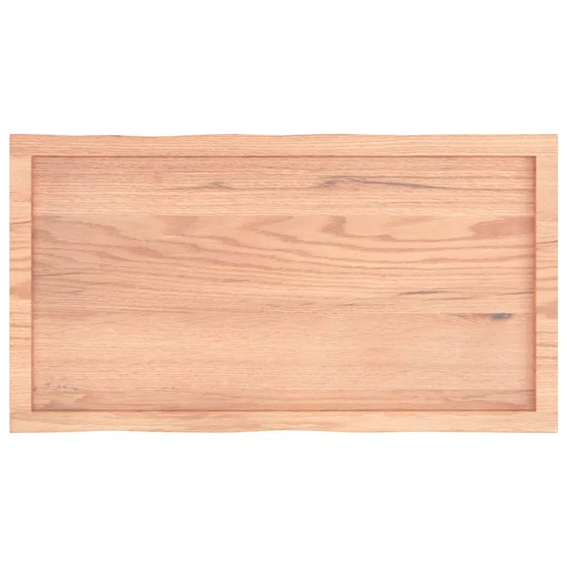 Stalviršis, šviesiai rudas, 100x50x(2-6) cm, medienos masyvas