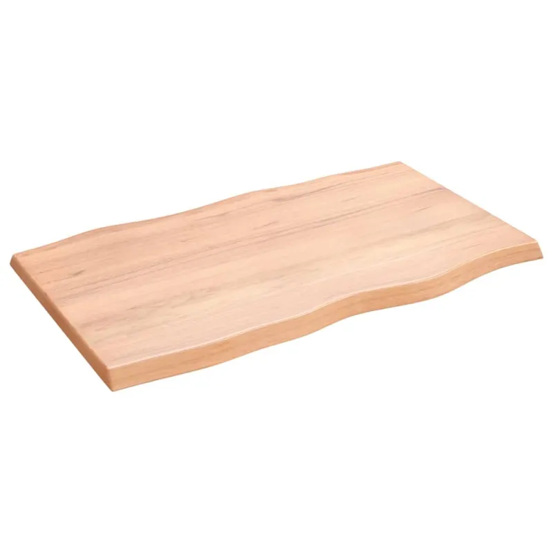 Stalviršis, šviesiai rudas, 100x60x(2-4) cm, medienos masyvas