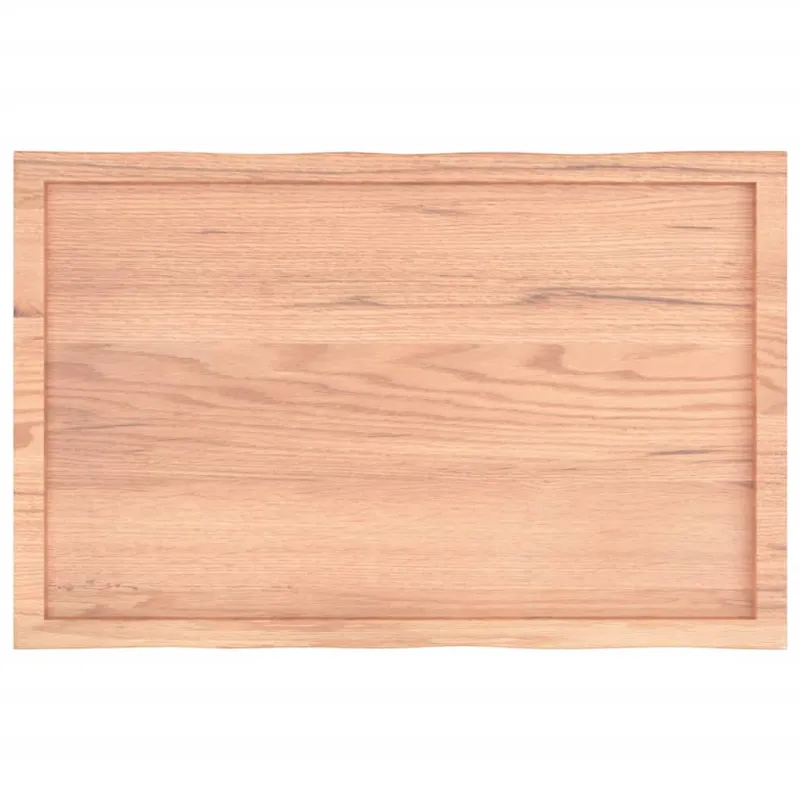Stalviršis, šviesiai rudas, 100x60x(2-6) cm, medienos masyvas