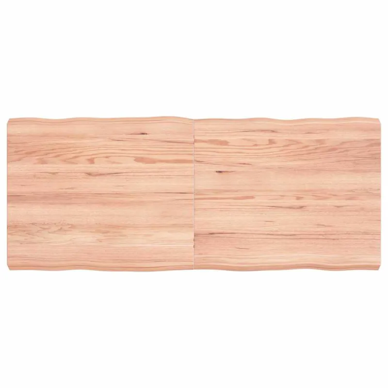 Stalviršis, šviesiai rudas, 120x50x(2-6) cm, medienos masyvas