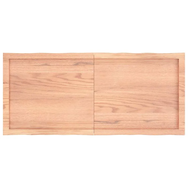 Stalviršis, šviesiai rudas, 120x50x(2-6) cm, medienos masyvas