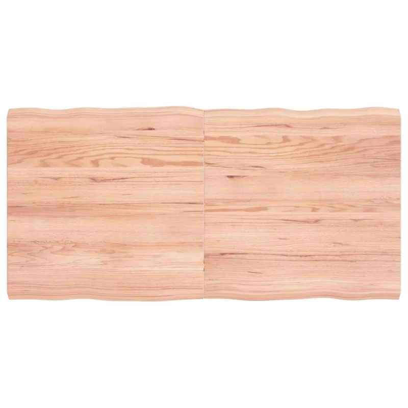 Stalviršis, šviesiai rudas, 120x60x(2-4) cm, medienos masyvas