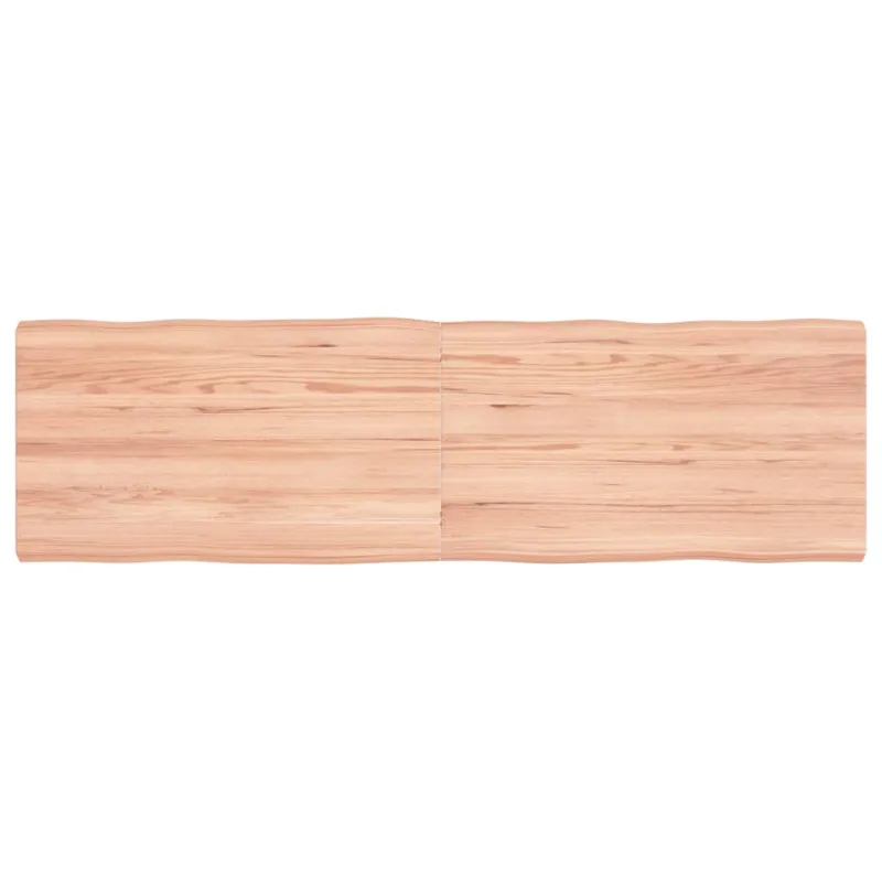 Stalviršis, šviesiai rudas, 140x40x(2-4) cm, medienos masyvas
