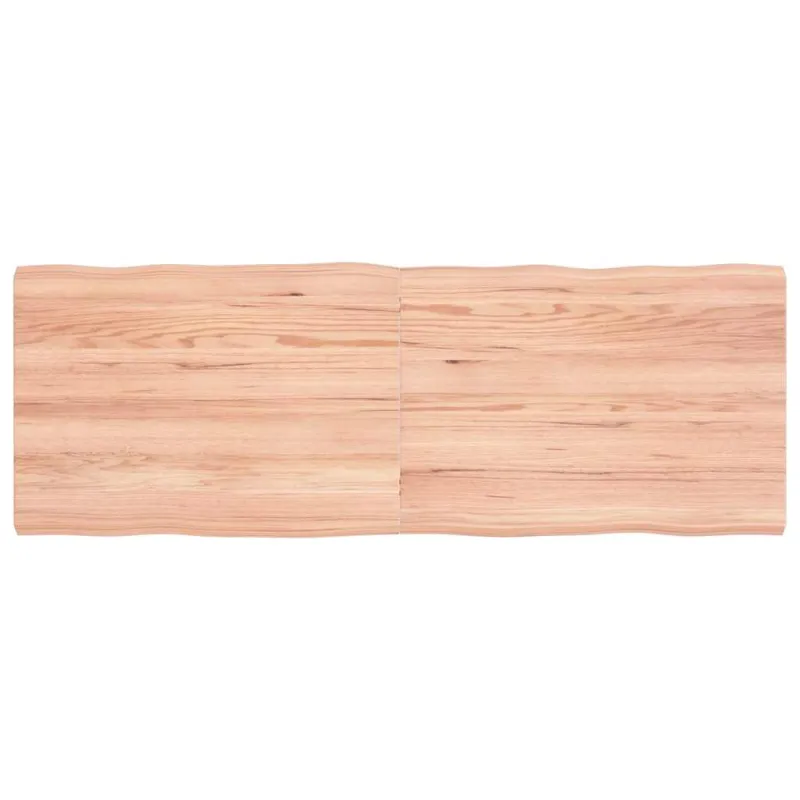 Stalviršis, šviesiai rudas, 140x50x(2-4) cm, medienos masyvas