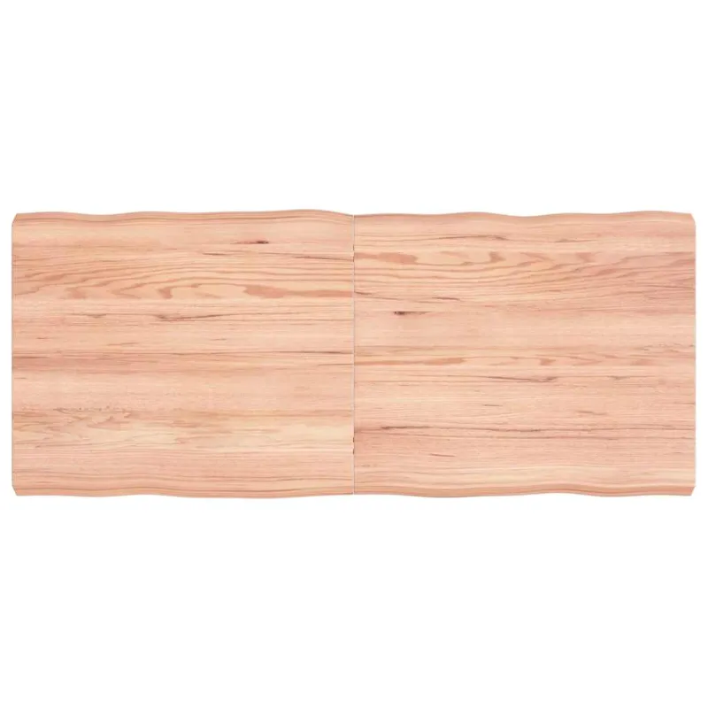 Stalviršis, šviesiai rudas, 140x60x(2-6) cm, medienos masyvas