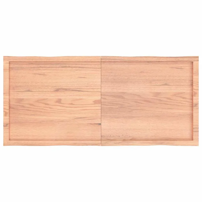 Stalviršis, šviesiai rudas, 140x60x(2-6) cm, medienos masyvas