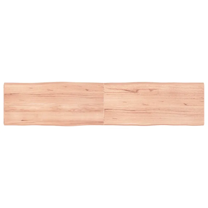 Stalviršis, šviesiai rudas, 180x40x(2-4) cm, medienos masyvas