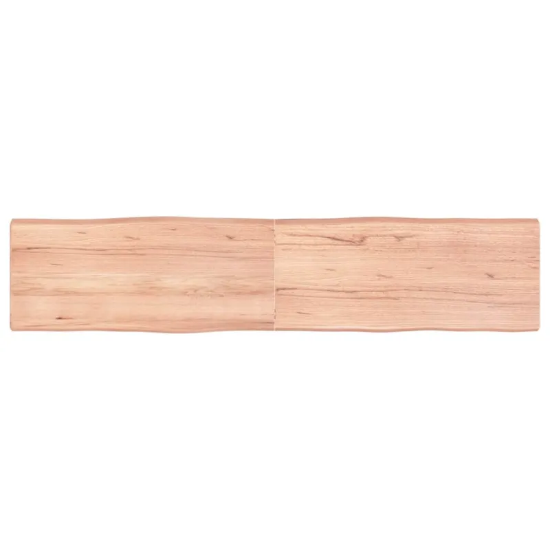Stalviršis, šviesiai rudas, 180x40x(2-6) cm, medienos masyvas