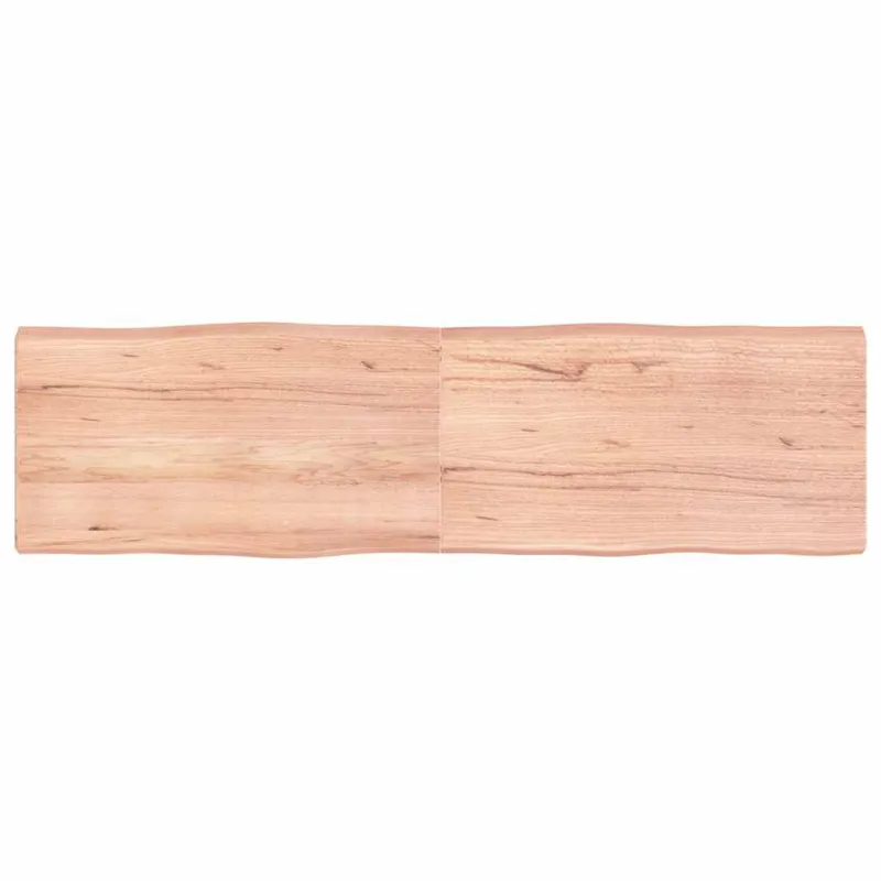 Stalviršis, šviesiai rudas, 180x50x(2-6) cm, medienos masyvas