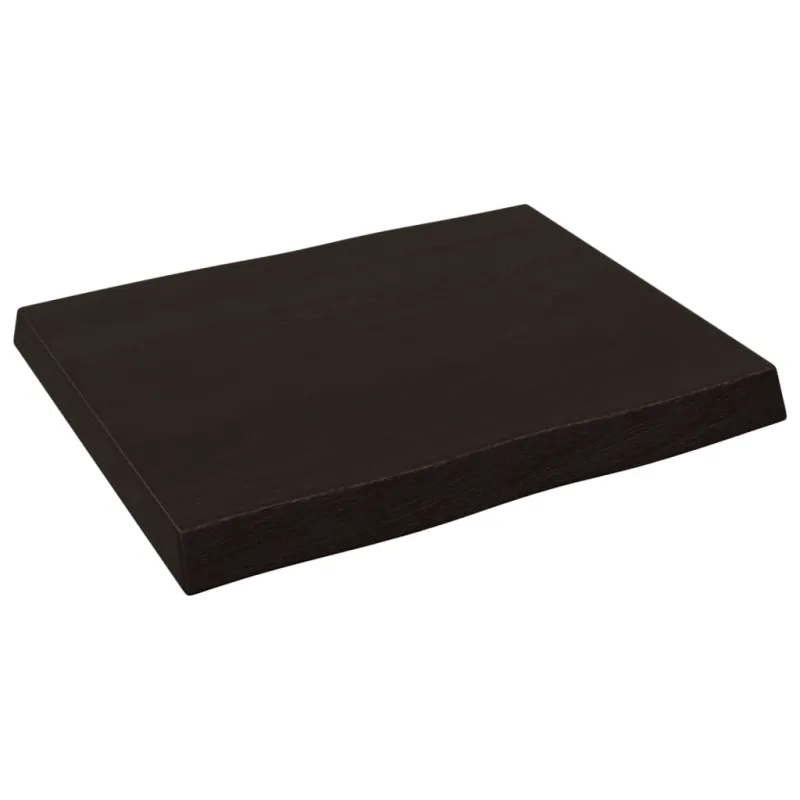 Stalviršis, tamsiai ruda, 60x50x(2–6)cm, medienos masyvas