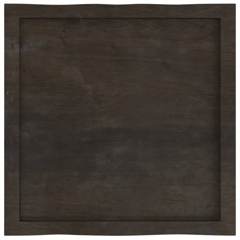 Stalviršis, tamsiai ruda, 60x60x(2-4) cm, medienos masyvas